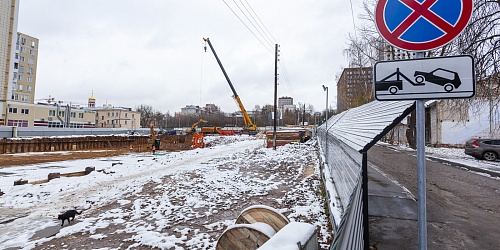 Общий вид на строительный участок