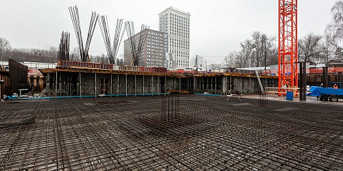Армирование, устройство опалубки плиты перекрытия паркинга жилого корпуса, устройство опалубки фундаментной паркинга, устройство опалубки и бетонирование вертикальных конструкций паркинга